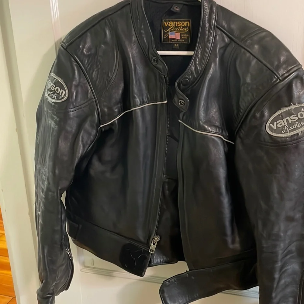 Vintage men’s Vanson leather motorcycle jacket - Picture 1 of 6